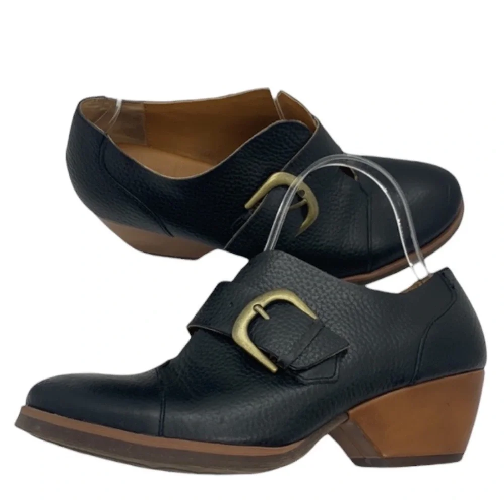 Korks By Kork-Ease Little Monk Buckle Bootie Shootie Black 7 1/2 Cottagecore
